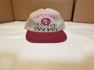 Vintage 1995 Nfl San Francisco 49ers Superbowl Xxix Champions Hat
