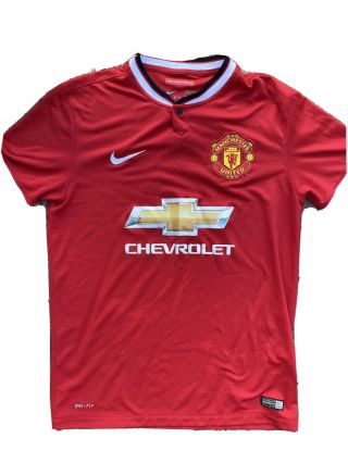 Nike Dri - Fit Manchester United Authentic Jersey Mens Medium Red Home Chevrolet