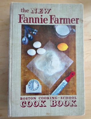 1951,  The Fannie Farmer Cook Book,  Boston Cooking School,  9th Edition