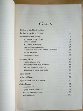 1951,  The Fannie Farmer Cook Book,  Boston Cooking School,  9th Edition 3