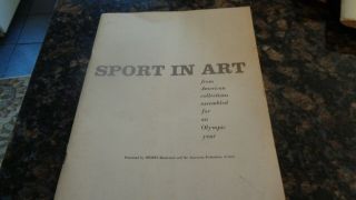 Antique Art Book/sport In Art/1955/assembled For An Olympic Year 1956/rare