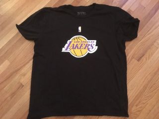 Kobe Bryant Los Angeles Lakers Jersey T - Shirt Xl Black Mamba Nba