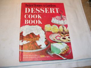 Vintage 1967 6th Printing Better Homes Gardens Dessert Cookbook