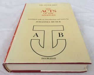 Acts Of The Apostles By Johannes Munck Anchor Bible Commentary Study 1967 1st Ed