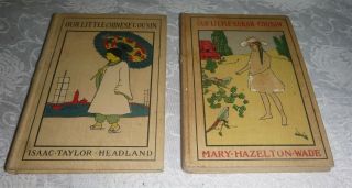 Our Little Cousin Chinese & Cuban 2 Hardcover Books 1908 & 1906 L.  C Page