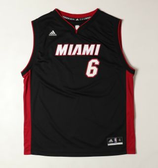 Adidas Lebron James Miami Heat Youth Jersey Size Xl