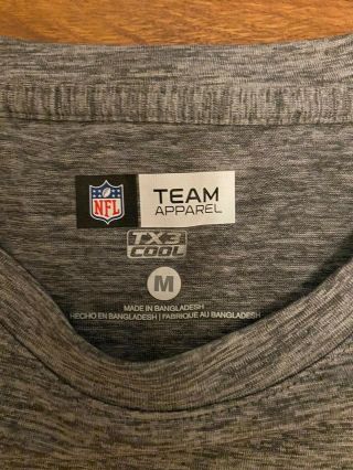 NFL Official Chicago Bears Long Sleeve Shirt Gray Fan Apparel Size Men’s M 3