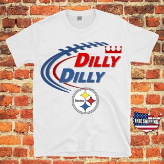 Pittsburgh Steelers Bud Light Dilly Dilly Nfl Jersey Men Beer T Shirt Fans Tee