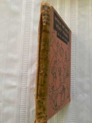 WHEN WE WERE VERY YOUNG BY A.  A.  MILNE ILLUS ERNEST H SHEPARD HC w/o DJ 1950 2