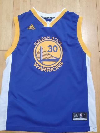 Golden State Warriors Adidas Curry Basketball Jersey Youth Large