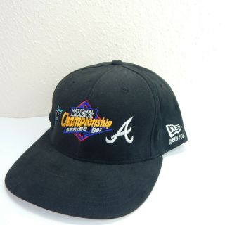 1997 Era Mlb Marlins Braves National League Championship Series Snapback Hat
