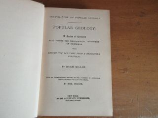 Old GEOLOGY Book PRIMITIVE HUMAN STONE AGE ROCK MOUNTAIN FOSSIL SCIENCE OCEAN, 2