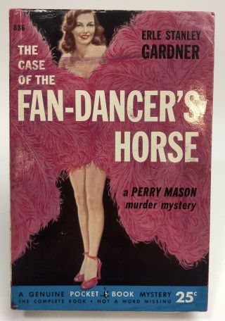 Case Of The Fan - Dancer’s Horse Erle Stanley Gardner Pocket Book Mystery