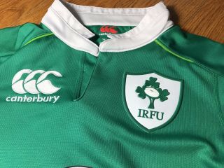 Canterbury Ireland Rugby Union Jersey Shirt IRFU Youth Age 14 Vodafone Vapodri 2