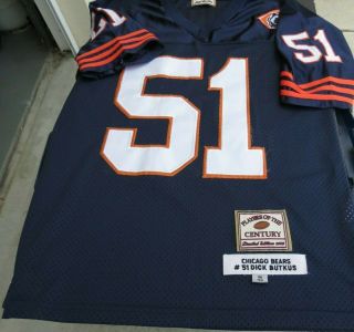 Players Of The Century Chicago Bears 51 Dick Butkus Limited Edition 2004 Jersey