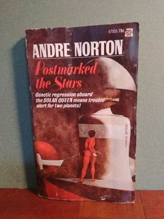 Vintage 1969 Postmarked The Stars By Andre Norton Paperback Ace Book