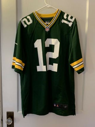 Nike Authentic Nfl Green Bay Packers 12 Aaron Rodgers Jersey Men 