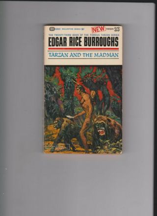 Tarzan And The Madman 23 Ballantine 1965 By Edgar Rice Burroughs Pb Book