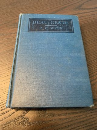 Beau Geste By P.  C.  Wren - 1926,  Grosset & Dunlap Photoplay Book W/ Photo