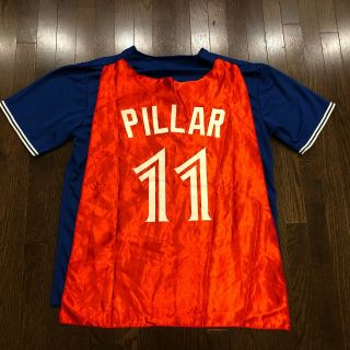 Kevin Pillar 11 Toronto Blue Jays Superman Cape Sga Jersey Size Xl