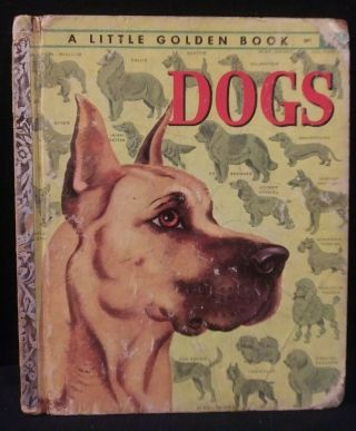 Vintage Little Golden Book Of Dogs 391 By Nita Jonas 1952