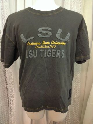 Lsu Fighting Tigers Football Embroidered T Shirt Louisiana State Men 