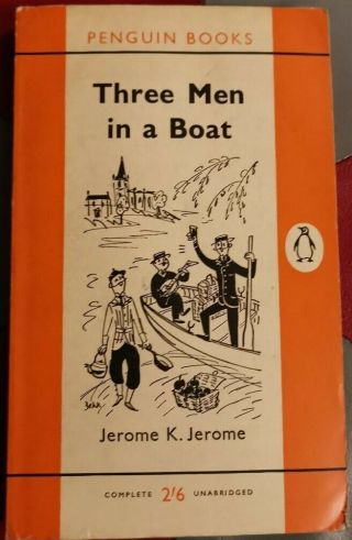 Three Men In A Boat By Jerome K.  Jerome 1961 Penguin Paperback