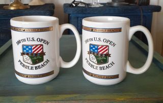 Set Of 2000 U.  S.  Open Pebble Beach 100th Us Open Coffee Mug Cup 22k