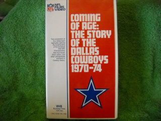 Set Of 2 Vintage Dallas Cowboys Nfl Films On Vhs 1970 - 74,  1975 - 79
