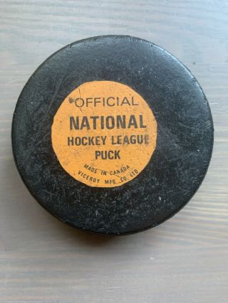National Hockey League Viceroy Vintage Nhl Puck 1970 