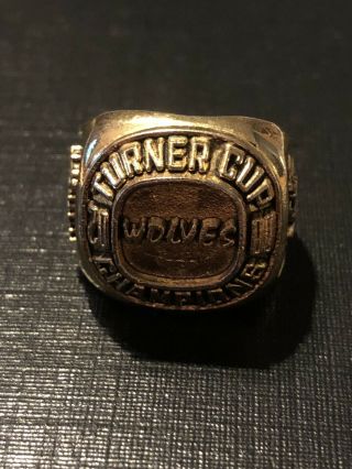 Chicago Wolves 2000 Turner Cup Championship Ring By Henry Kay Jewelers