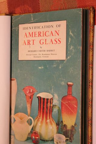 1964 Signed Identification Of American Art Glass By Richard Carter Barret Book