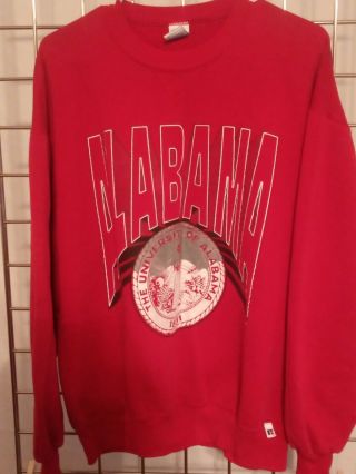 Vintage Russell Athletic University Of Alabama Crimson Tide X - Large Sweatshirt
