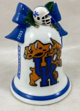 2003 University Kentucky Wildcats Football Danbury Christmas Ornament Bell