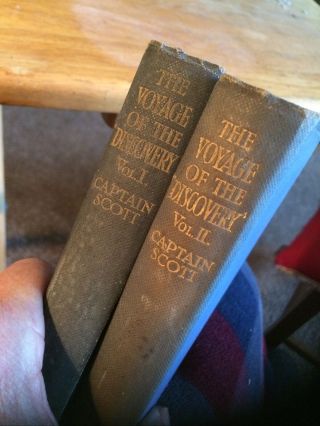 1905 Book.  Volume 1 And 2 The Voyage Of The Discovery.  Captain R F Scott