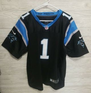 Cam Newton Panthers 1 Nike On Field Stitched Football Jersey Size Medium 40