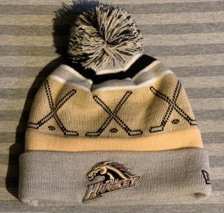 Western Michigan Broncos Ncaa Hockey Men’s Cuff Pom Knit Hat Era