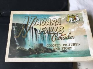 Niagara Falls Vintage Coloured Pictures And Story Book 1948