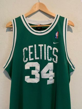 Vintage Nike Paul Pierce Boston Celtics Jersey Size XL Green Stitched NBA 34 2