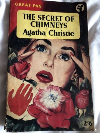 1960 Agatha Christie " The Secret Of Chimneys " Paperback Book,  Vintage Pan