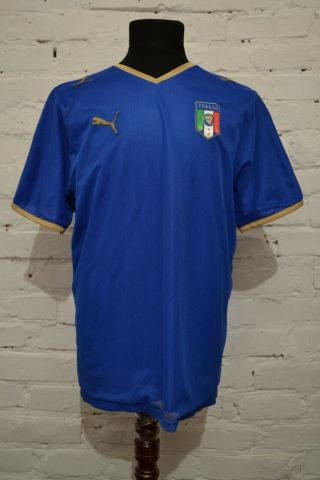 Vintage Italy 2008/2009 Football Shirt Soccer Jersey Calcio Maglia Mens L