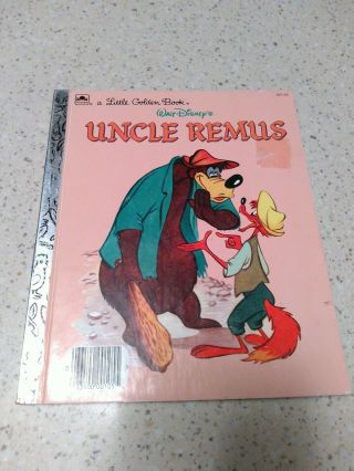 Uncle Remus A Little Golden Book Walt Disney Vintage 1986 Golden Press 105 - 66