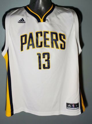 Paul George Indiana Pacers 13 Adidas Nba Basketball Jersey Boys Size Xl 18 - 20