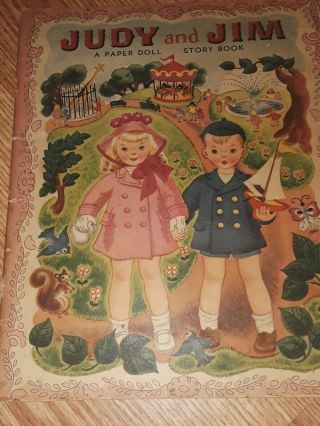 Judy And Jim,  A Paper Doll Story Book