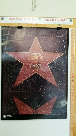 Los Angeles 1984 Olympics Star Hollywood Walk Of Fame Poster