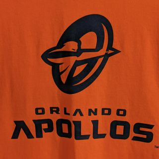Orlando Apollos Alliance Of American Football Tshirt Orange Xl