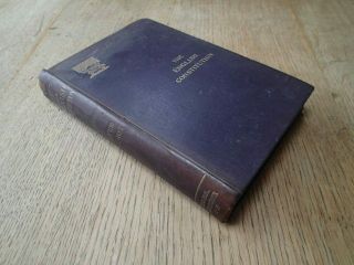 1896 The English Constitution By Walter Bagehot,  T6