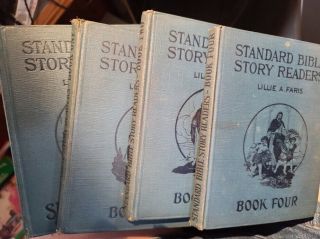 Standard Bible Story Readers By Lillie A.  Faris (set Of 5) (1925 - 1927)