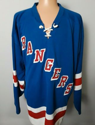 Vintage Starter York Rangers Sewn Nhl Hockey Jersey Mens Xxl 2xl