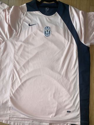 Vtg Nike Total 90 Juventus Pink Soccer Football Jersey Xl